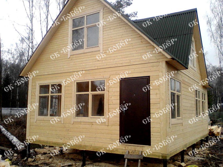 Дом из бруса 7x8 в Дмитрове