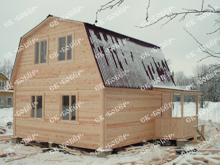 Дом из бруса 6x6,5 в Рошале