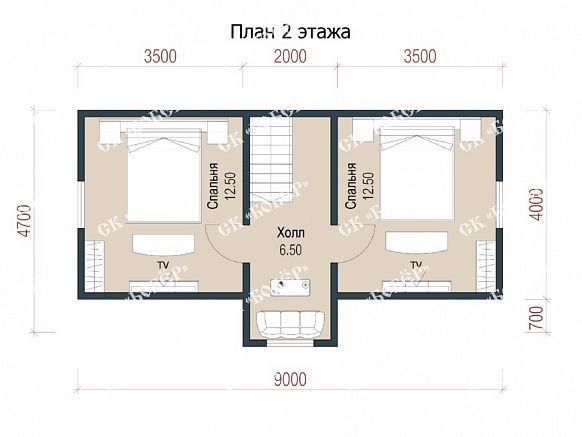 Большой дом из бруса 6х9. фото