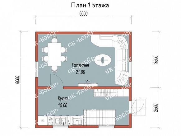 Дача из бруса 6х6. фото