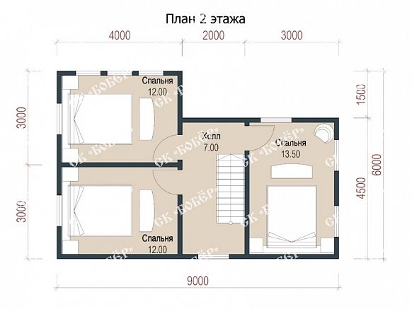 Коттедж из бруса 7х12. фото