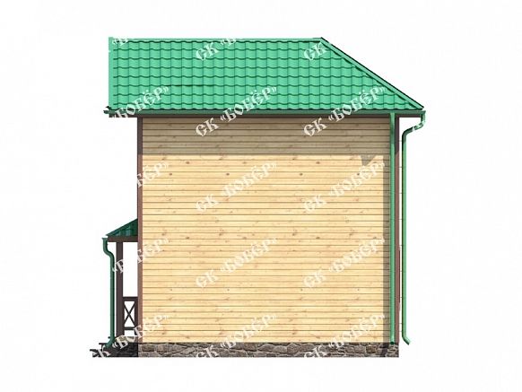 Дачный дом из бруса 6.5х6.5. фото