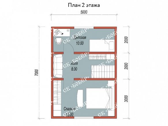 Сруб из бруса 7х9. фото