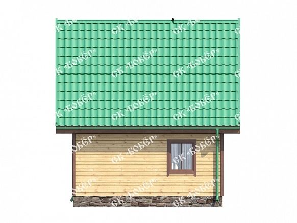 Дачный дом из бруса 6х8. фото
