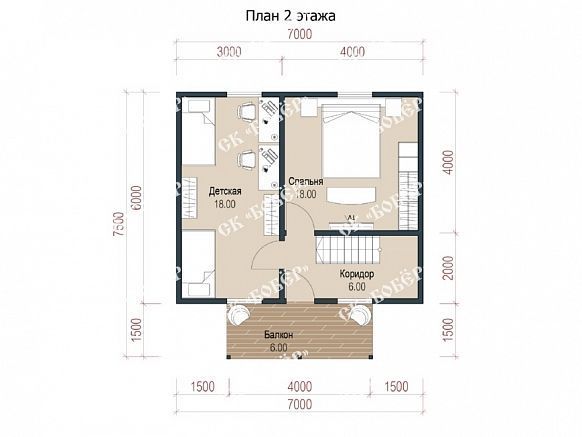 Дом из бруса 6х7. фото